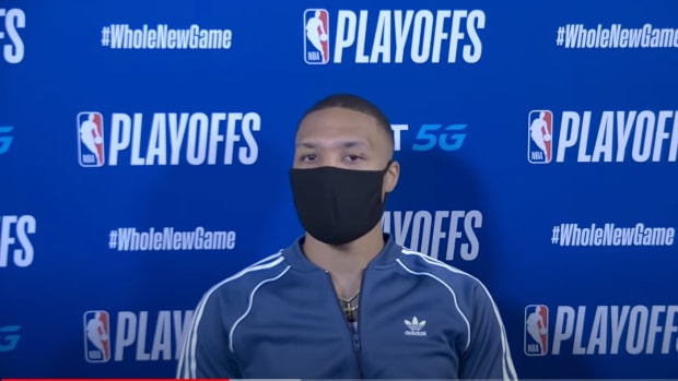 Damian Lillard postgame interview, following game 2 loss to the Lakers in the western conference playoffs.