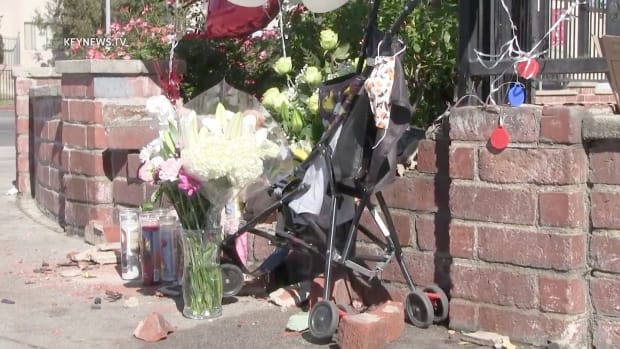 Makeshift Memorial for Toddler Struck and Killed by Vehicle