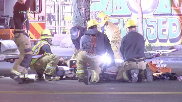 LAFD Transport Injured North Hollywood Bicyclist Struck by Vehicle to Hospital