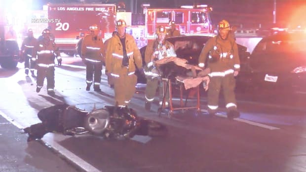 Motorcyclist Transported After Thrown in 101 Freeway Collision
