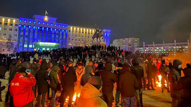 Protest in Almaty
