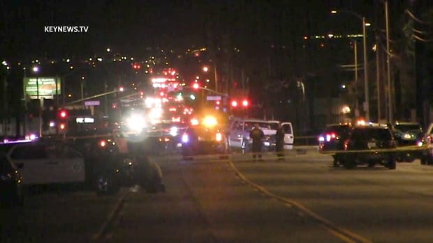 Suspect Crashes Head-On into Palmdale Sheriff's Vehicle