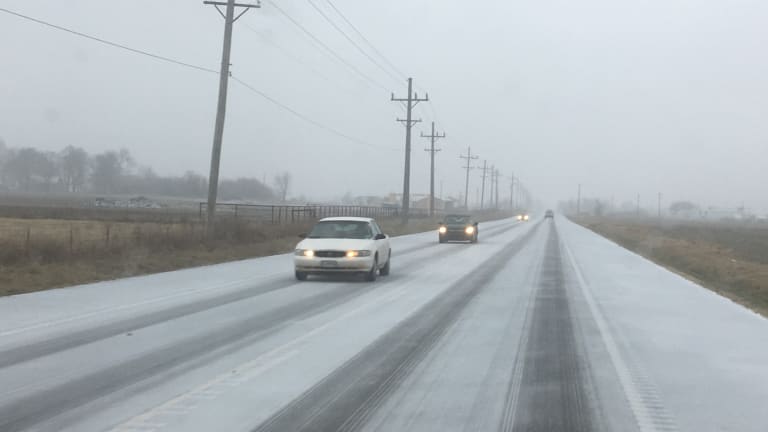 Roads in Southwest Missouri Were Slick This Afternoon and Evening