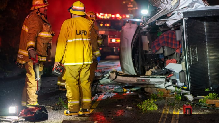 Critically Injured Accident Victim Extricated from Vehicle in Studio City