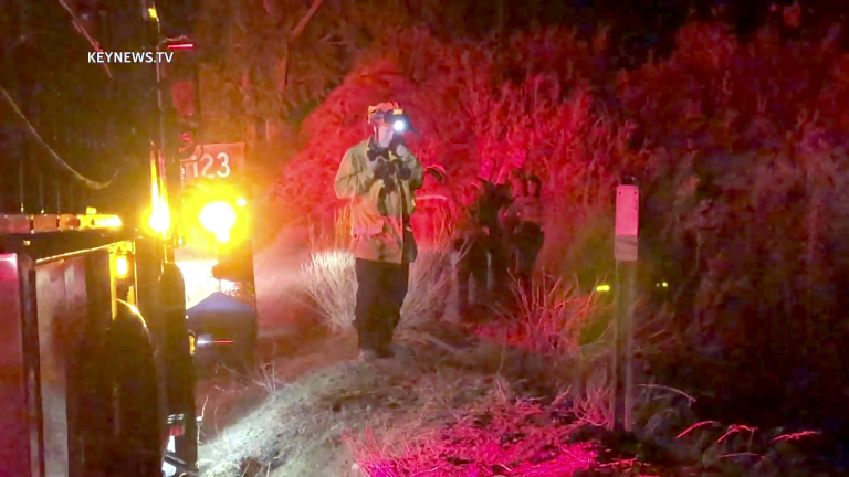 2 Patients Airlifted from Vehicle Wreckage at Bottom of Embankment in Santa Clarita