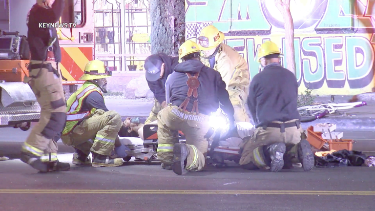 North Hollywood Bicyclist Critically Injured