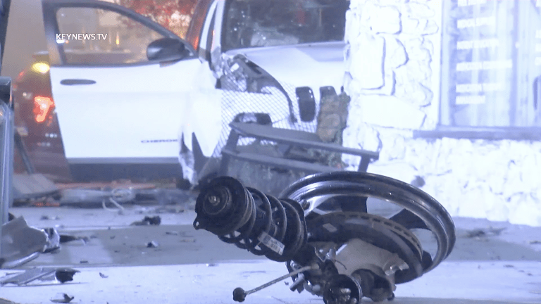 Video: Jeep SUV Crashes into a Valley Village Restaurant