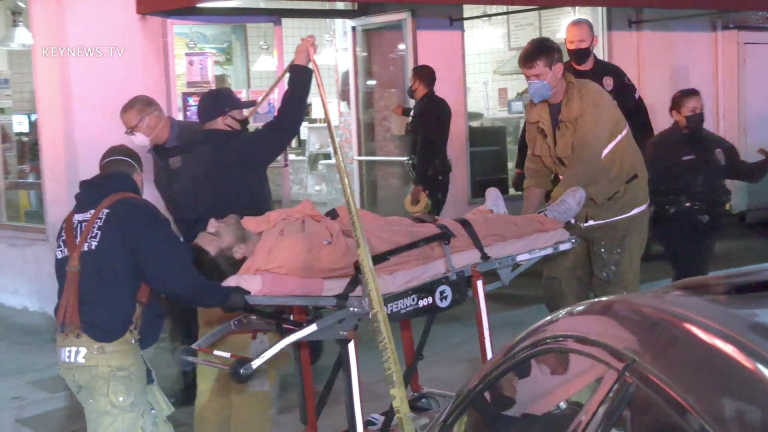 Van Nuys Stabbing Victim Transported to Hospital (Graphic)