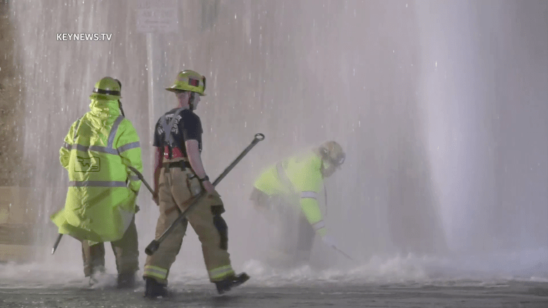 Porter Ranch Vehicle Collision Shears Hydrant Creating Challenging Geyser