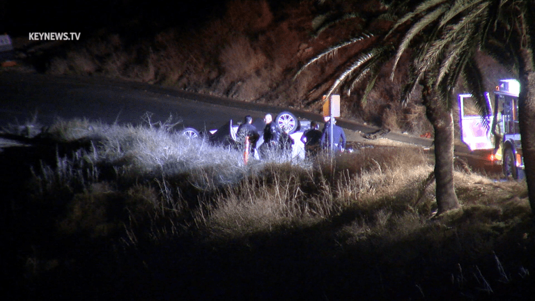 San Pedro Vehicle off Cliff, Driver Deceased