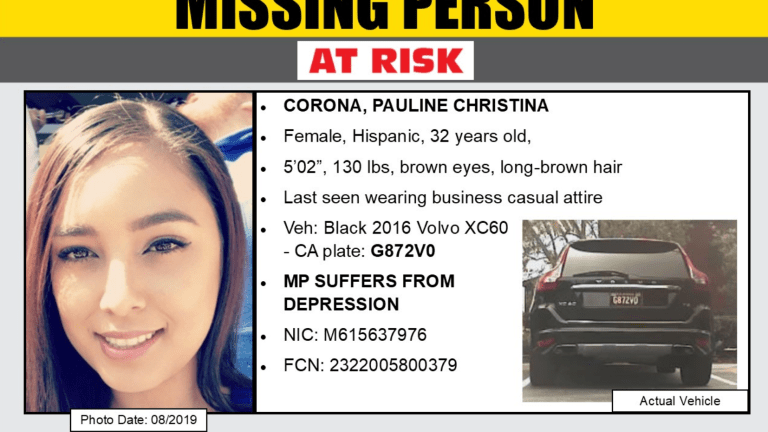 Missing At-Risk Female Last Seen via Cell Phone Call with Family