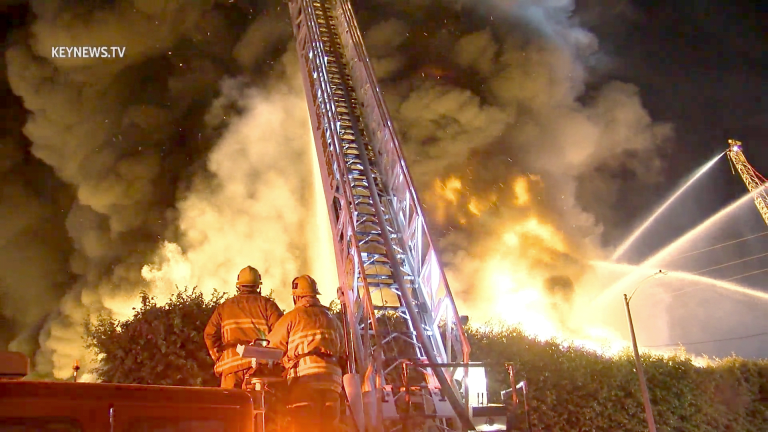 Firefighters Battled Major Emergency Structure Fire in Central-Alameda