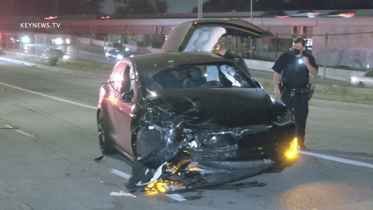 Tesla Model X Totaled in Injury Traffic Collision in Hollywood, Driver Flees