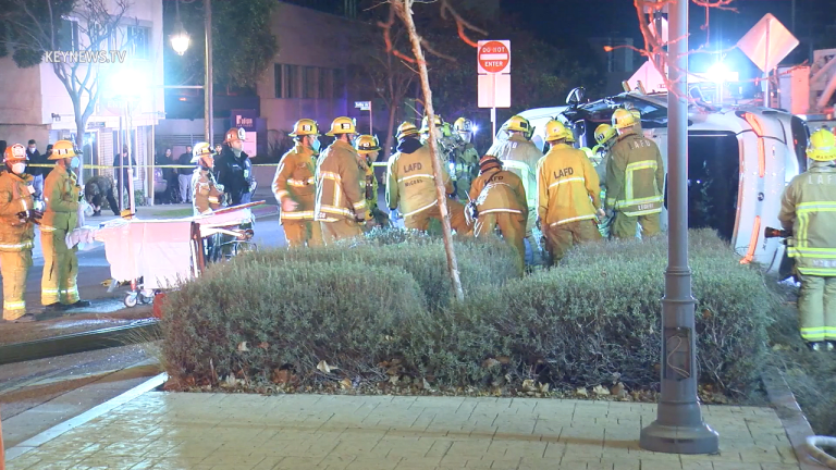 Westwood Accident Leaves Two Persons Trapped