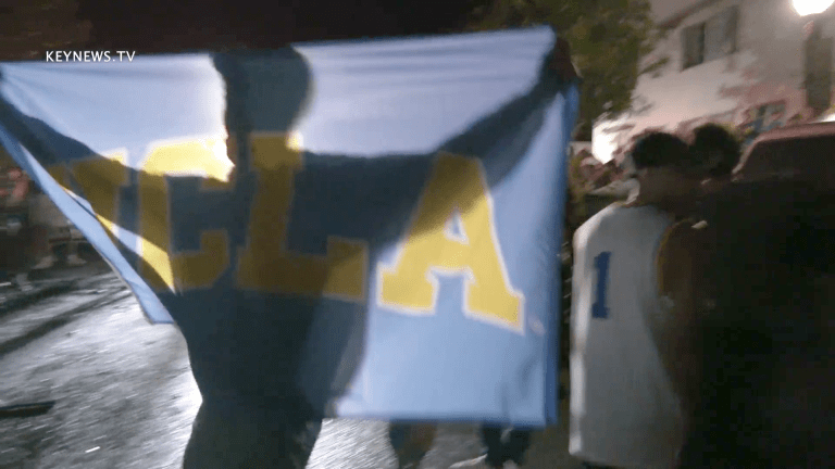 UCLA Students Wildly Celebrate Bruins Making Final 4 in March Madness 