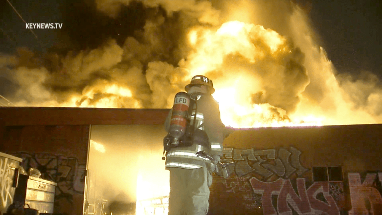 LAFD Battled Greater Alarm Commercial Structure Fire in Historic South-Central 