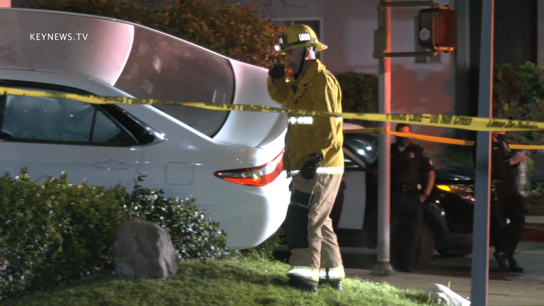 Suspect Vehicle Crashes into Apartment Building After Robbing Home