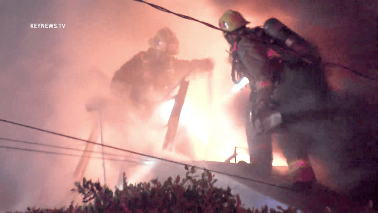 LAFD Fought Blaze at San Fernando House Fire
