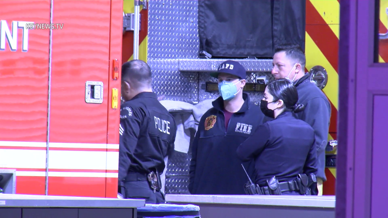  LAFD Rescue Ambulance Window Shot in Pico-Union
