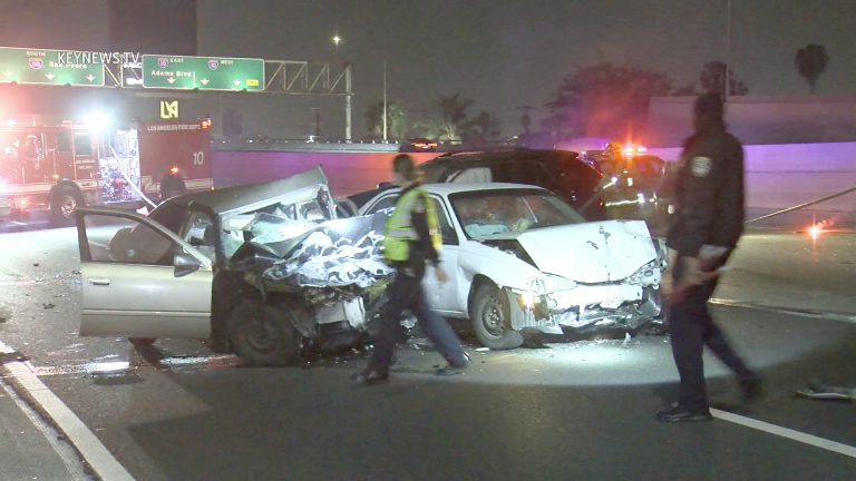 2 Persons Fatally Injured in Wrong Way Collision on 110 Freeway (GRAPHIC)