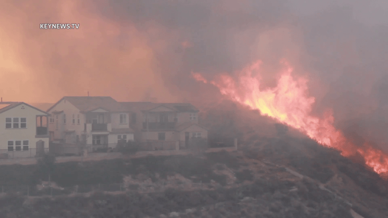North Fire Burns Close to Homes, Evacuation Issued