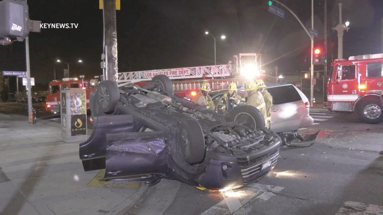 East Hollywood 2-Vehicle Collision with Rollover