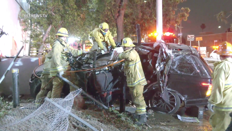 1 Trapped, 1 Cardiac Arrest in 101 Collision at Vermont Off-Ramp (GRAPHIC)