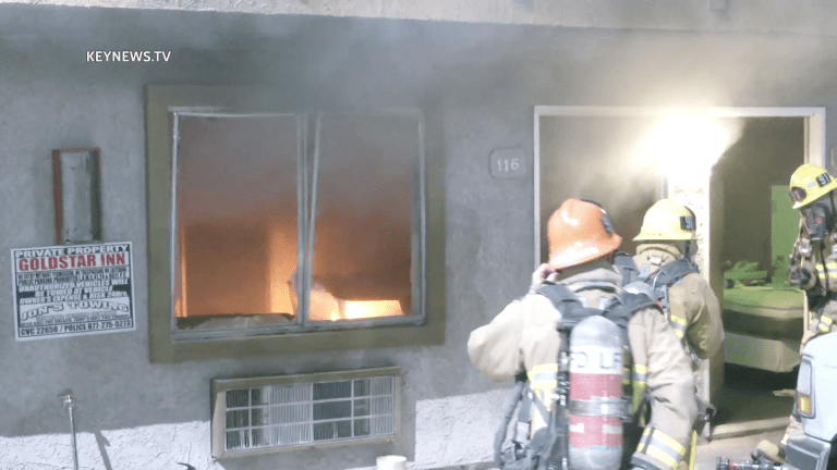 Arson Suspected in Sylmar Hotel Fire