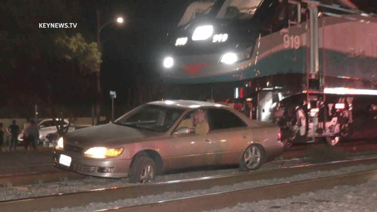 Suspected DUI Driver Arrested After Metrolink Train Hits Vehicle in Santa Clarita