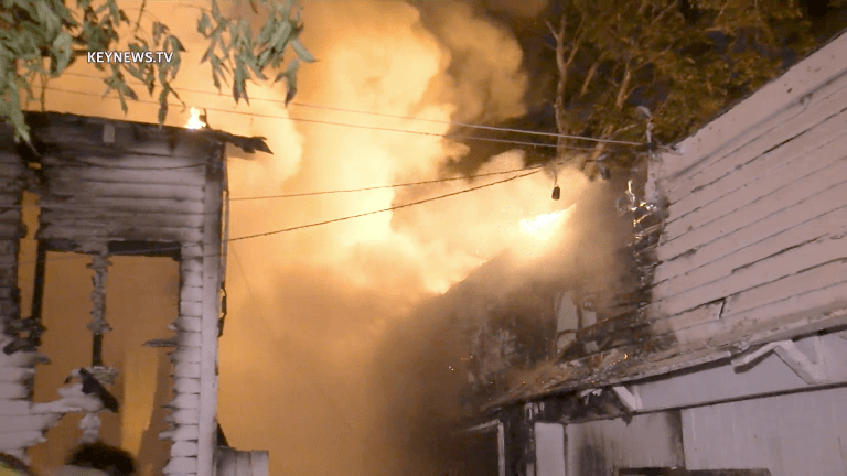Back House and Detached Garage Burn in Silver Lake