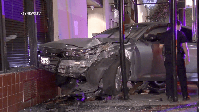 Highland Park Pursued Vehicle Evades Police Then Crashes into Building
