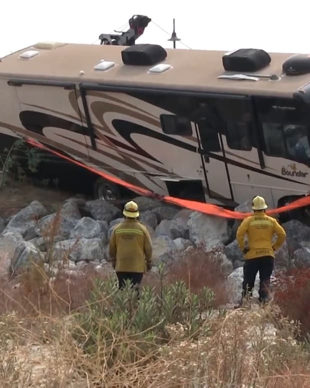 1 Fatality After RV Lands in Santa Clara Riverbed