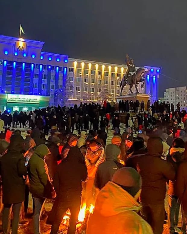 Protest in Almaty