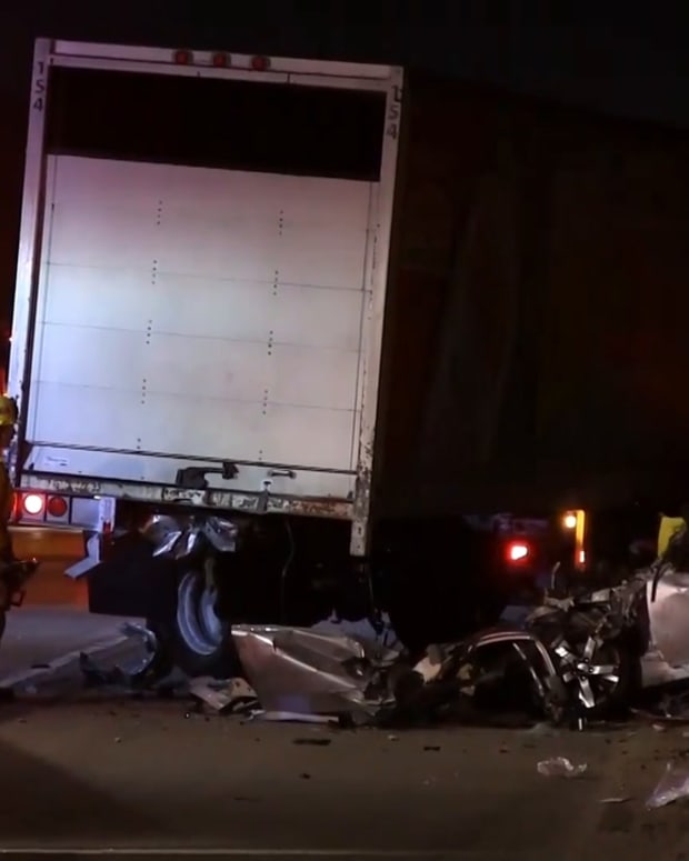 Vehicle Collision with Big Rig Decapitates 2 People on 5 Freeway