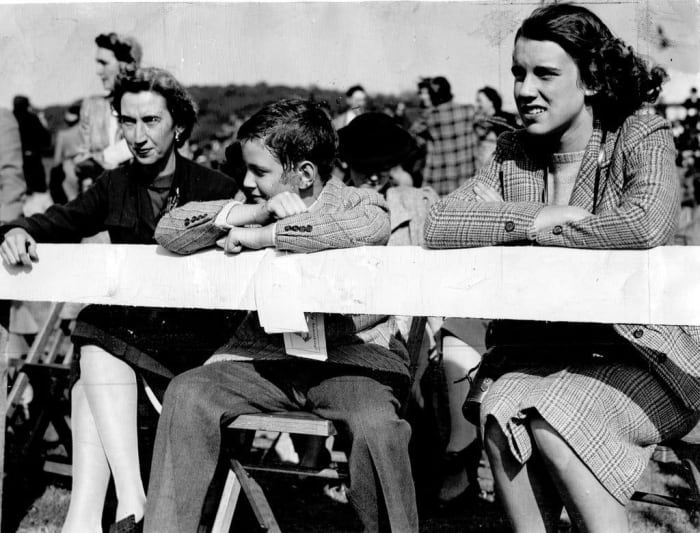 Sarah Mellon Scaife (left), Richard Mellon Scaife, and Cordelia Scaife May