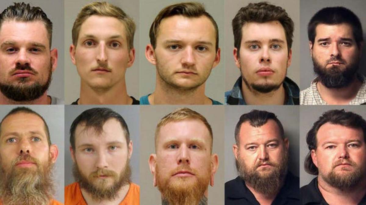 Mugshots of the men charged with Whitmer kidnapping plot in 2020