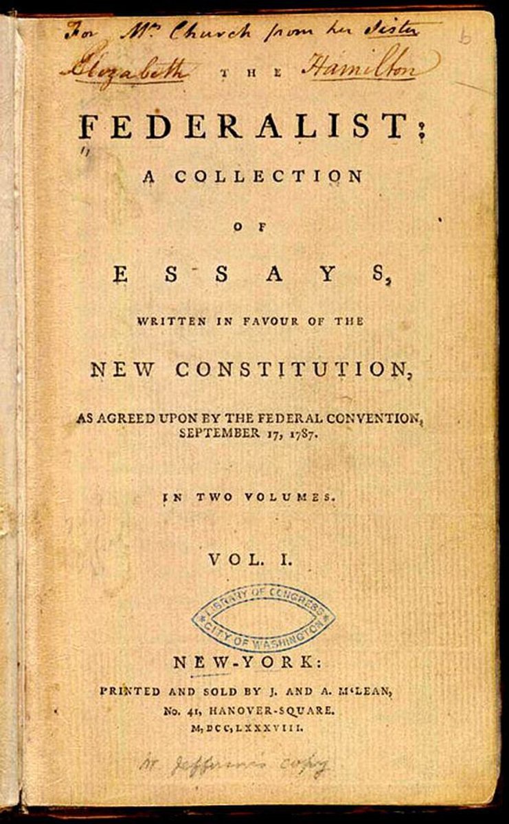 The Federalist Papers, Title Page