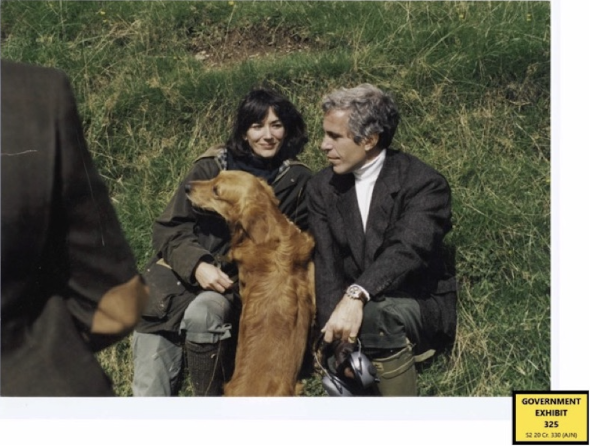 Maxwell, Epstein, and some dog in better days