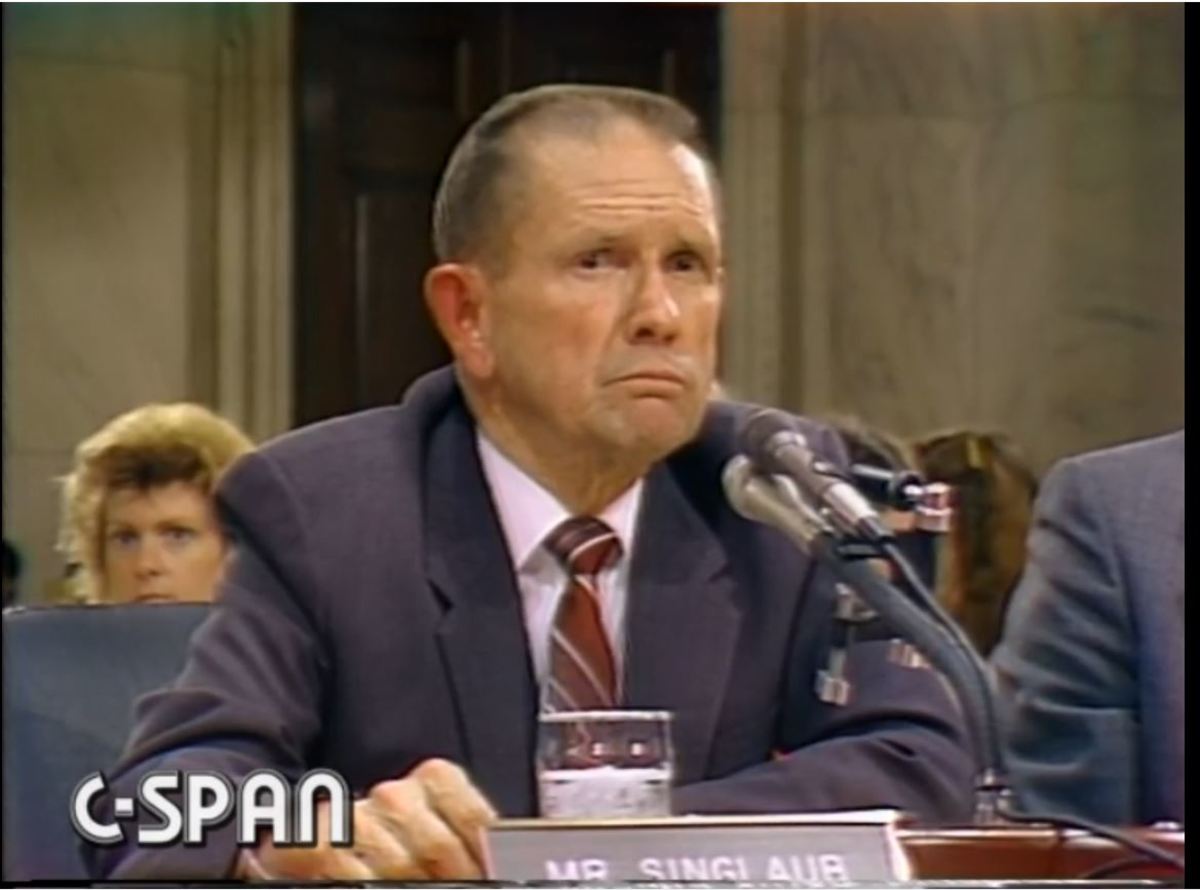 John Singlaub faces the music in on May 20, 1987, on the tenth day of the Iran-Contra hearings. At 57 minutes he explains World Anti-Communist League and its connections to organizing arms trafficking in 1985.