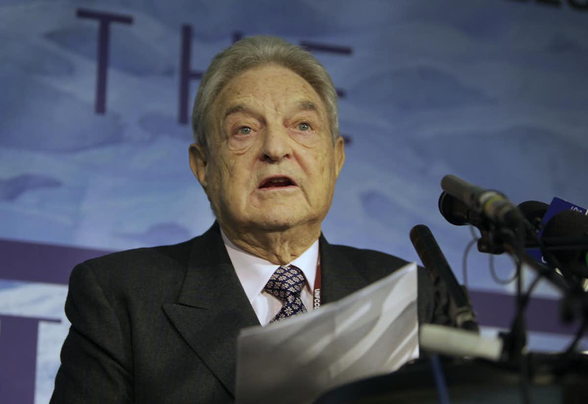 Businessman and philanthropist George Soros at a conference in Copenhagen in 2009.