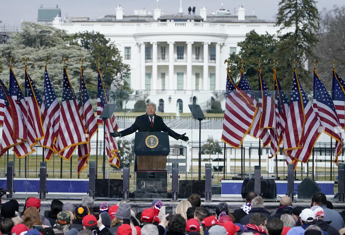 President Donald Trump’s speech at the Ellipse on Jan. 6, 2021, shifted what was an impassioned, but legitimate, political event into illegitimate violence, scholars write.