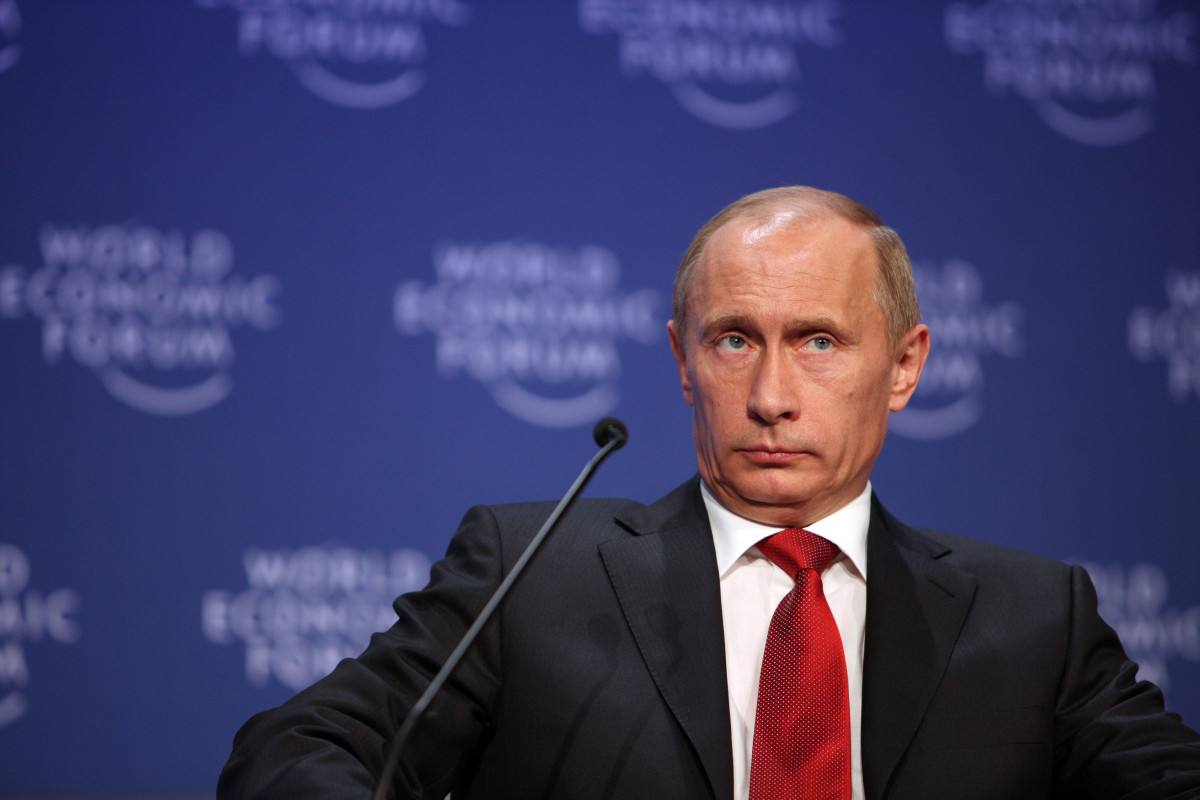 Vladimir Putin, World Economic Forum, 2009. Wikimedia Commons.