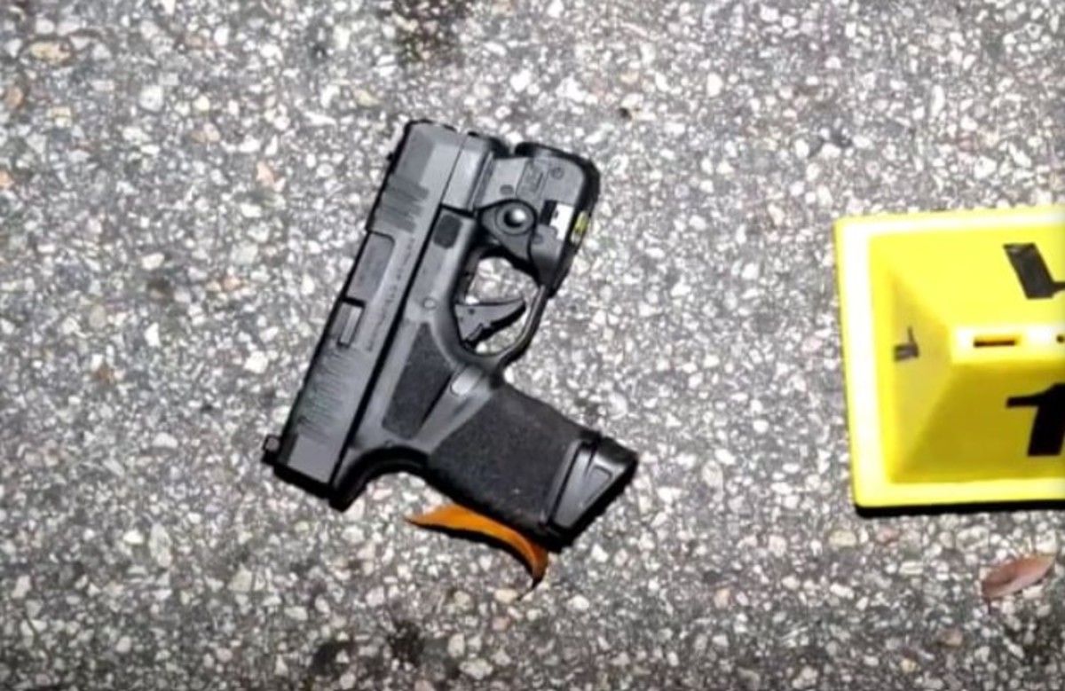 The Miami Police Department released the above photo of a gun after officer Gonzalez shot Antwon Cooper on March 8. (MPD)