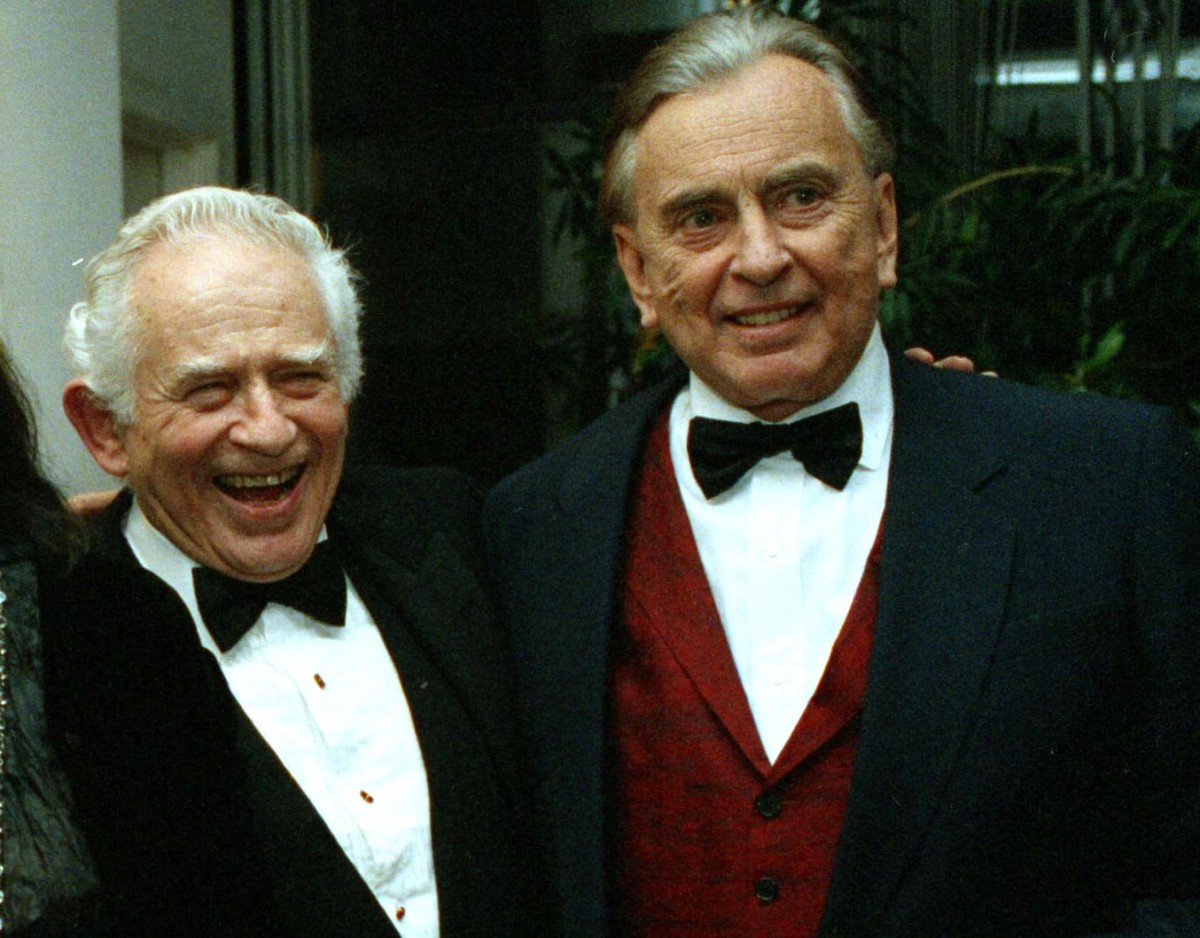 Norman Mailer (left) with Gore Vidal